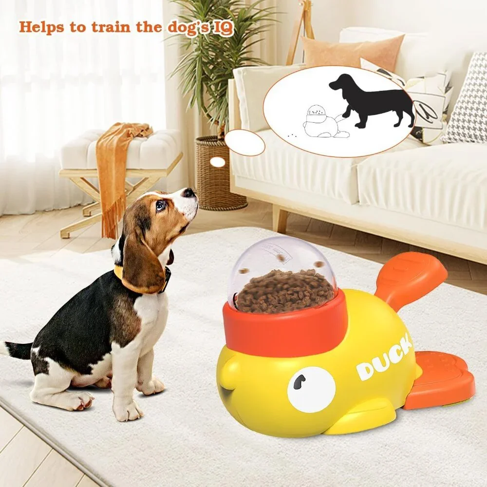 Durable Duck-Shaped Dog Slow Feeder Puzzle Toy(1 Pack)